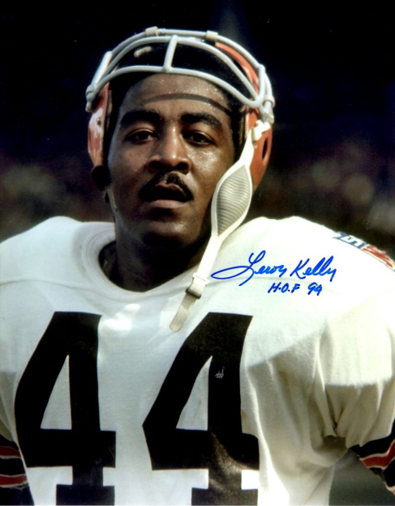 Autographed LEROY KELLY 8X10 Cleveland Browns Photo Main Line Autographs