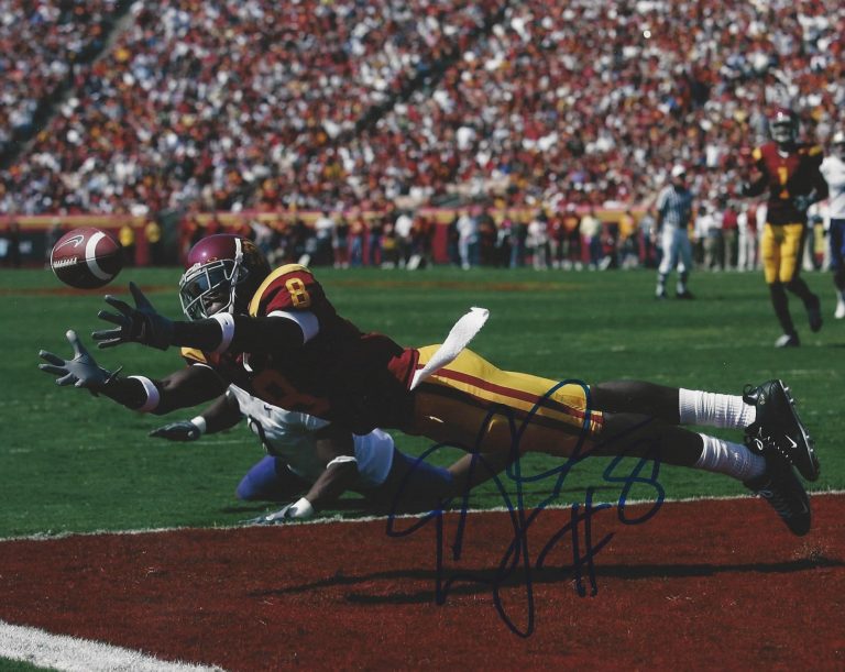 Autographed RICKY ERVINS USC Trojans 8X10 Photo Main Line Autographs