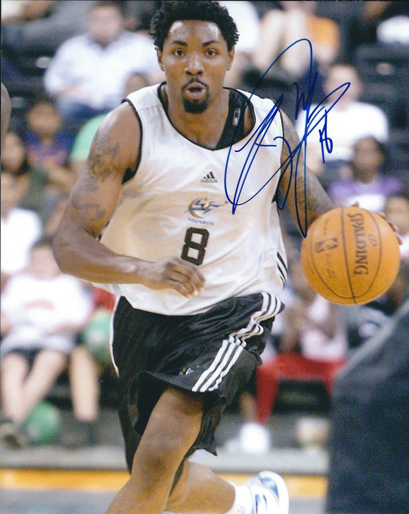 Autographed Roger Mason X Washington Wizards Photo Main Line