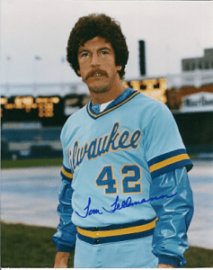 Autographed Photo Tom Tellman Milwaukee Brewers Main Line Autographs