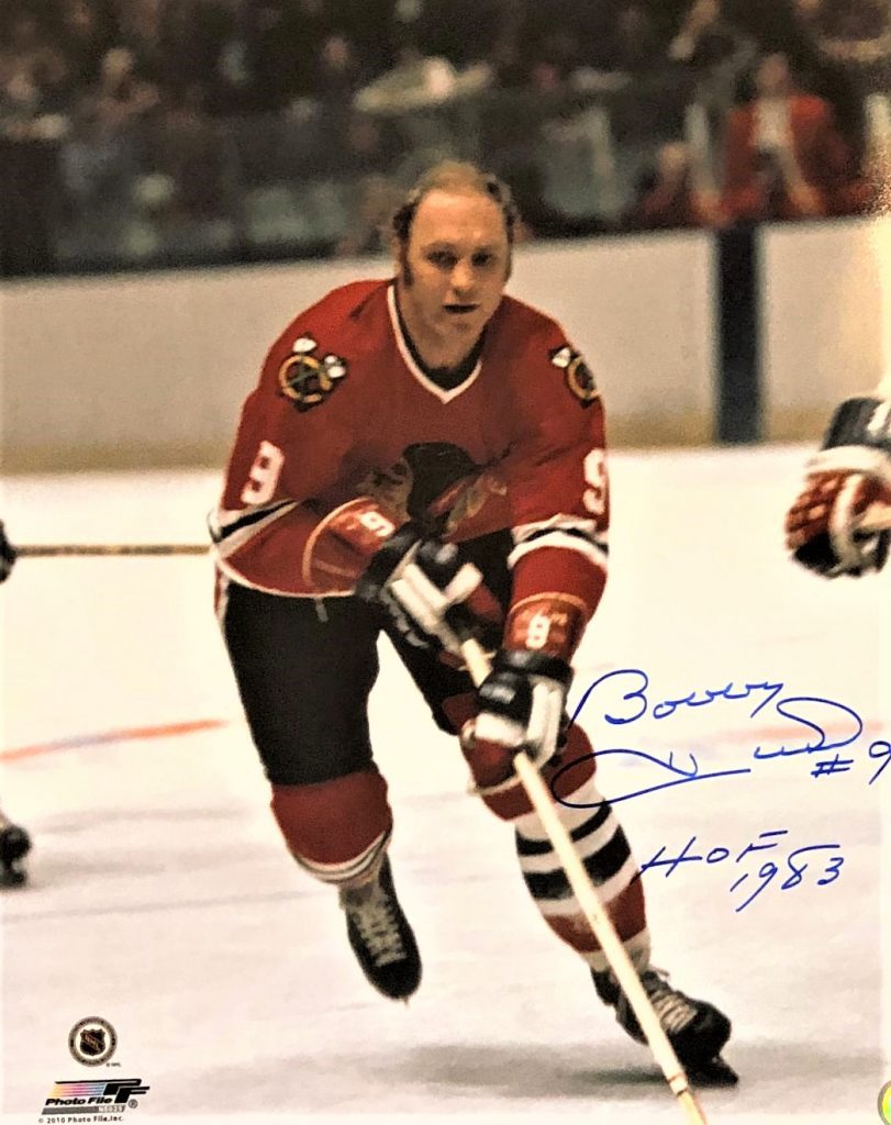 Autographed Bobby Hull X Chicago Blackhawks Photo With Coa Main