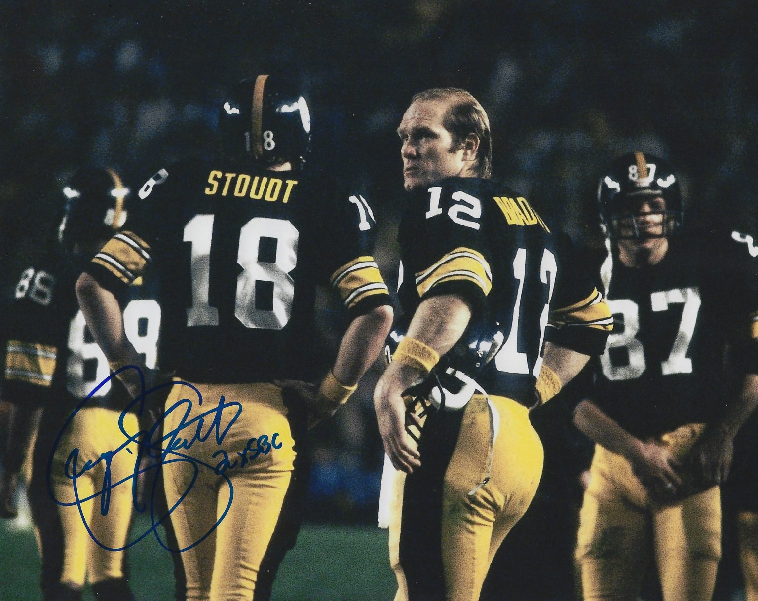 Autographed Cliff Stoudt X Sbc X Pittsburgh Steelers Photo Main