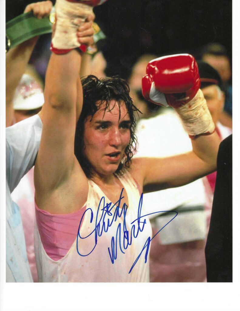 Autographed Christy Martin X Boxing Photo Main Line Autographs