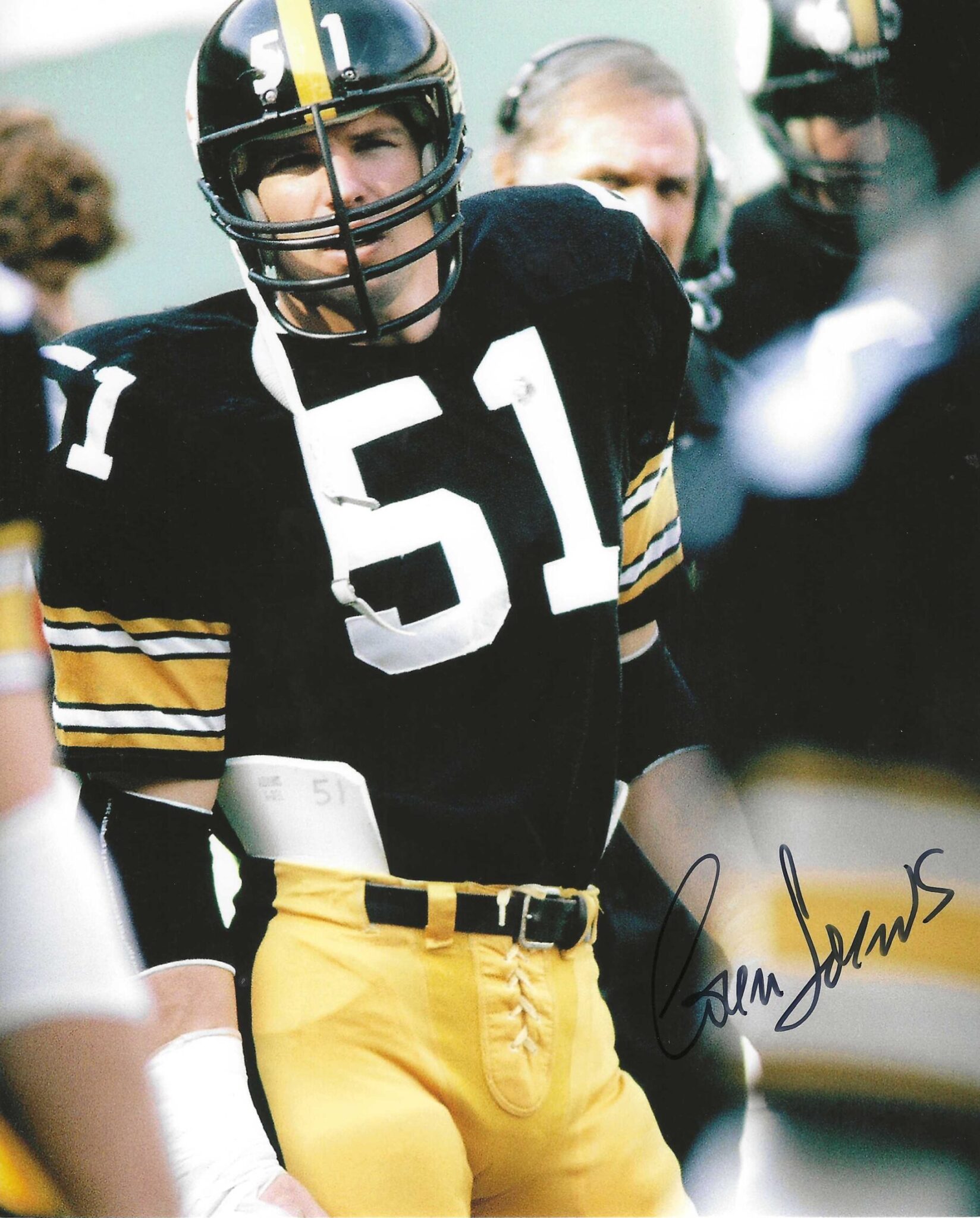 Autographed Loren Toews Pittsburgh Steelers X Photo Main Line