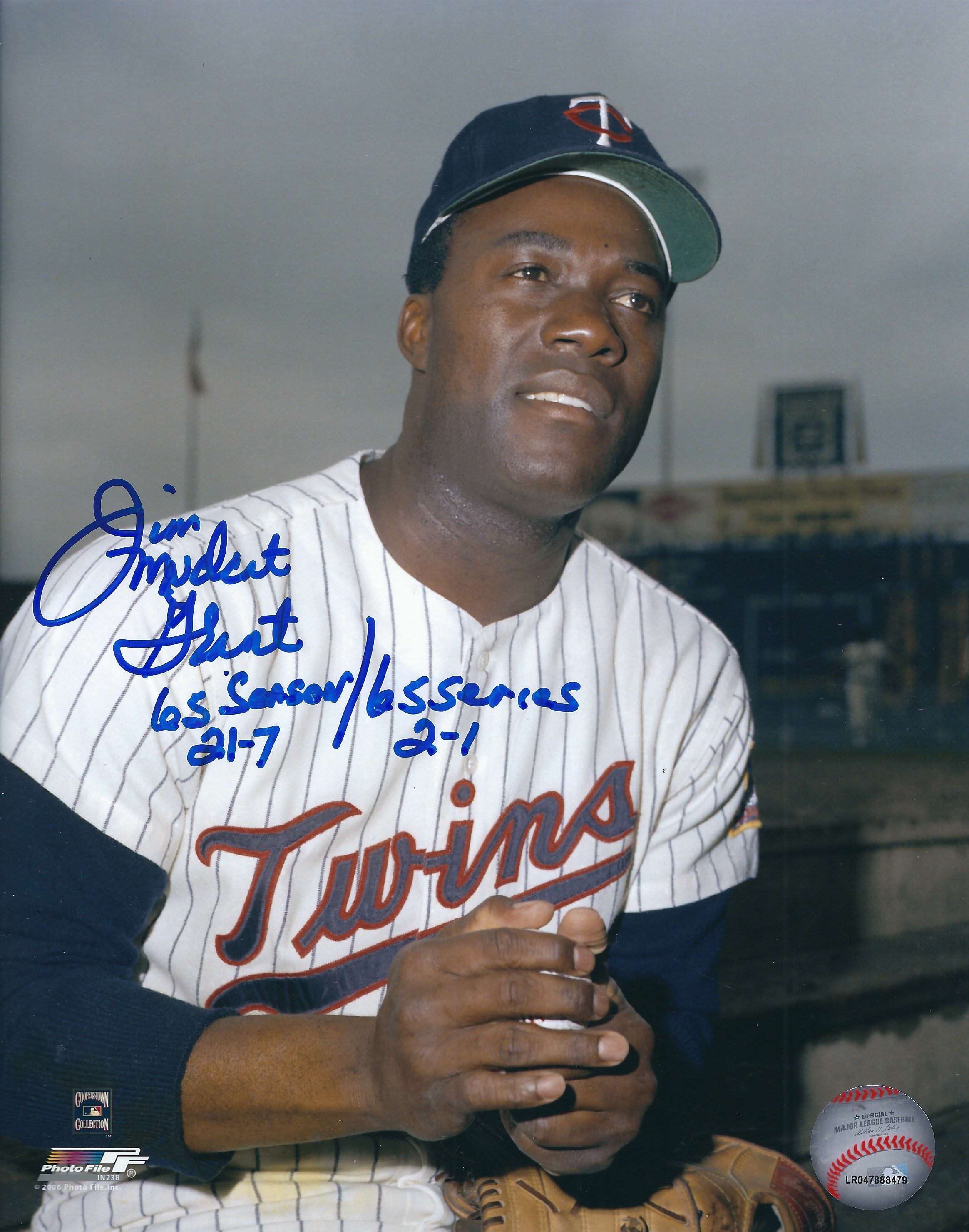 AUTOGRAPHED JIM GRANT 8X10 Minnesota Twins Photo | Main Line Autographs