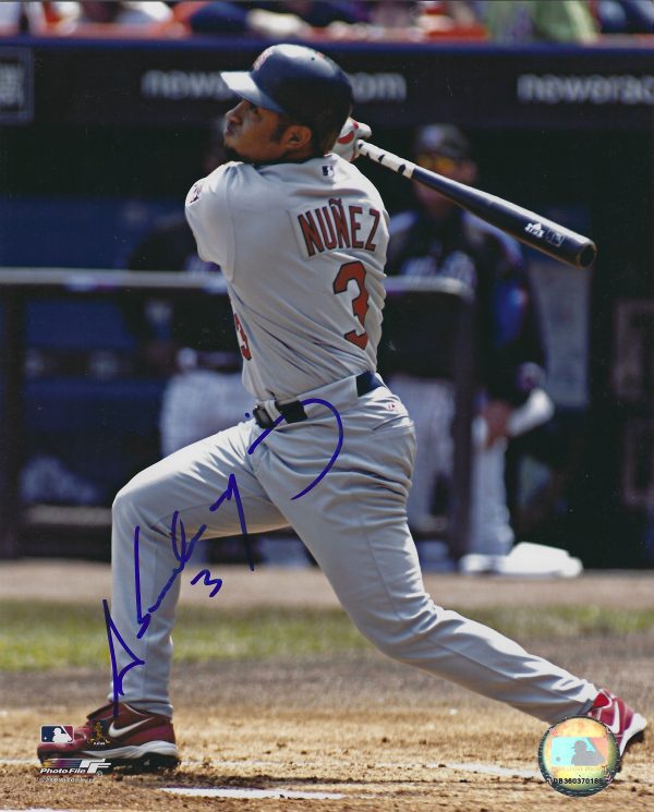 AUTOGRAPHED ABRAHAM NUNEZ 8x10 St. Louis Cardinals Photo