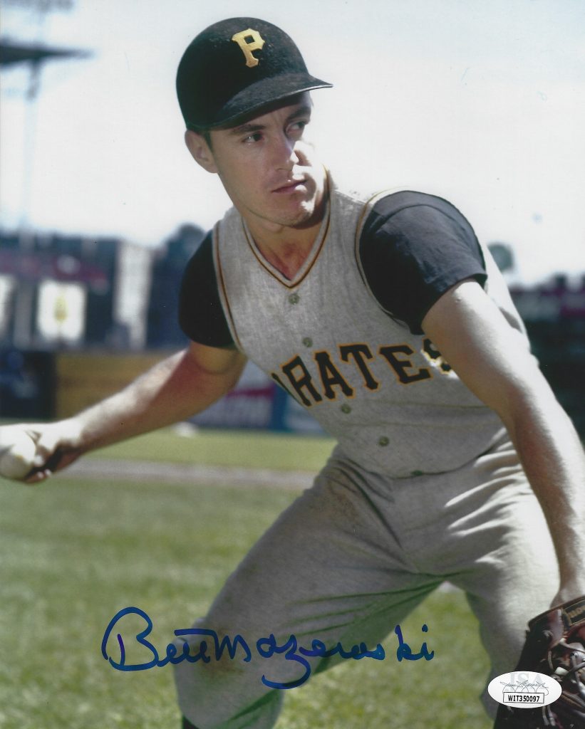 Autographed BILL MAZEROSKI 8x10 Pittsburgh Pirates Photo JSA Witnessed ...