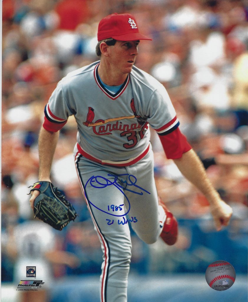 AUTOGRAPHED JOHN TUDOR 8x10 St. Louis Cardinals photo - Main Line ...