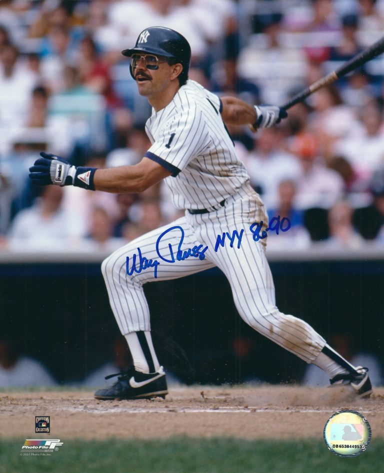 AUTOGRAPHED WAYNE TOLLESON 8x10 New York Yankees photo - Main Line ...