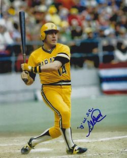 Autographed LYLE OVERBAY Photo - Pittsburgh Pirates - Main Line Autographs