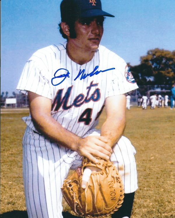 AUTOGRAPHED JOE NOLAN 8x10 New York Mets photo