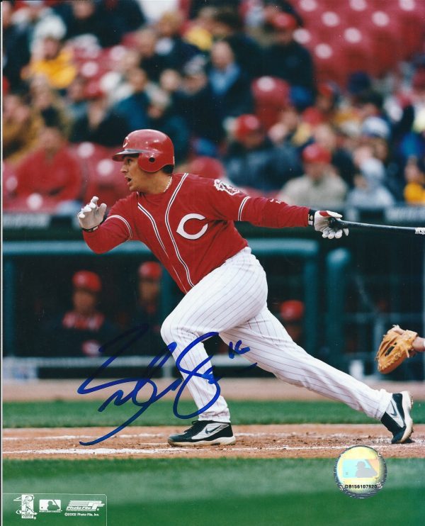 AUTOGRAPHED  BRANDON LARSON 8x10 Cincinnati Reds Photo