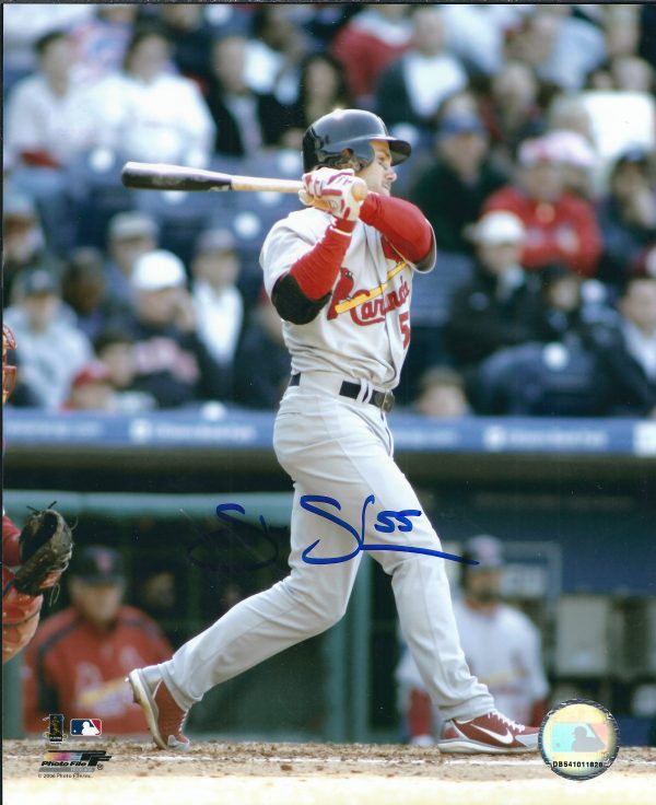 AUTOGRAPHED SKIP SCHUMAKER 8X10 St. Louis Cardinals photo