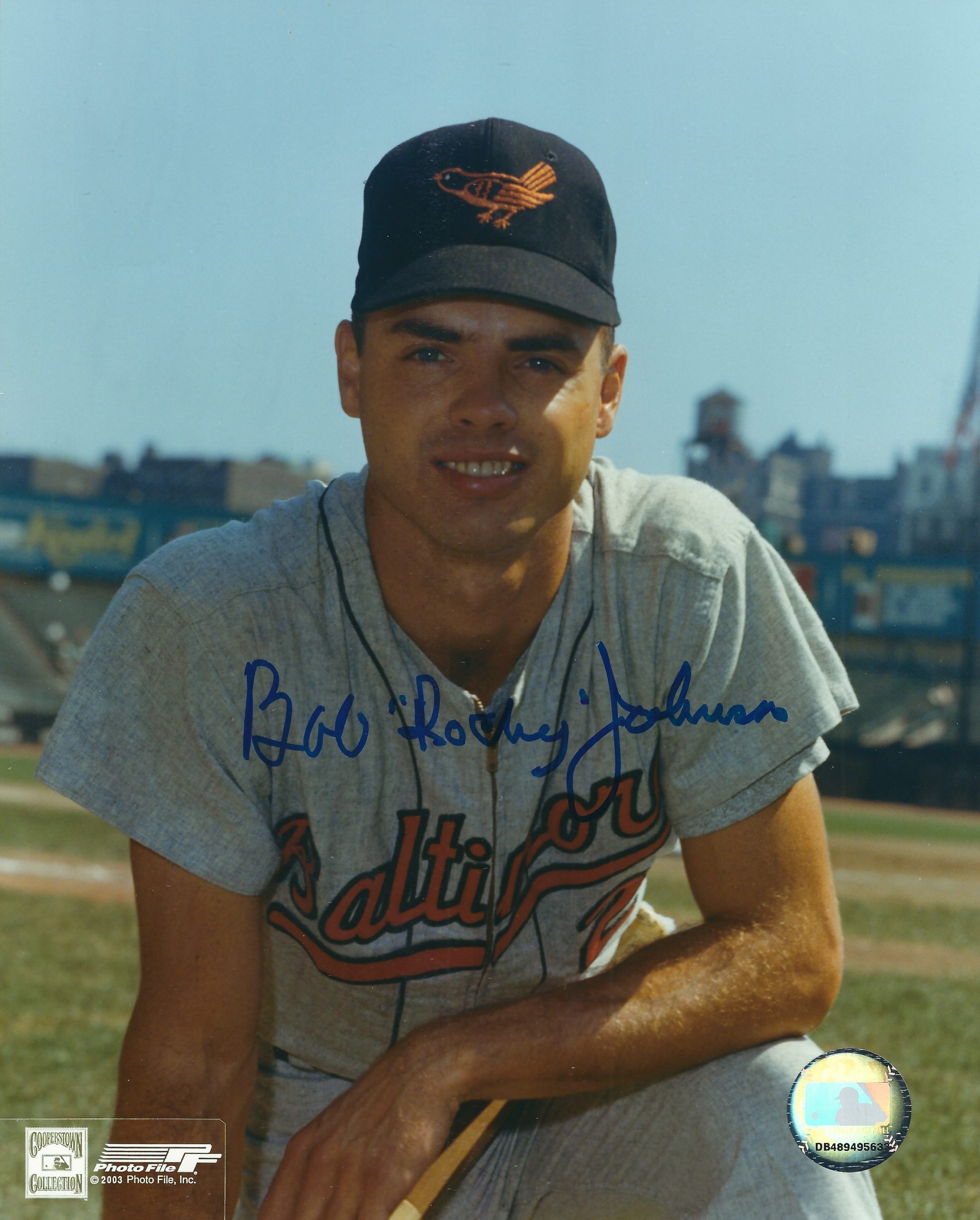 AUTOGRAPHED BOB JOHNSON 8x10 Baltimore Orioles Photo | Main Line Autographs