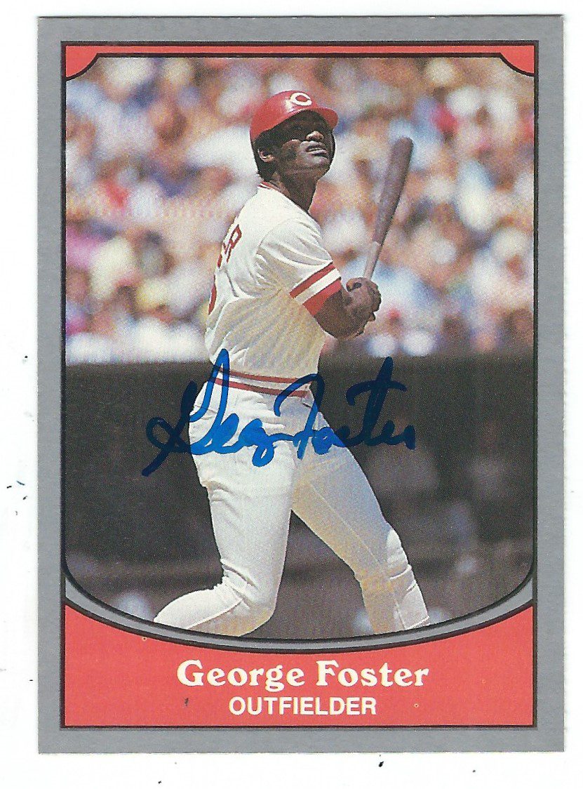 George Foster autographed Baseball Card (Cincinnati Reds) 2012
