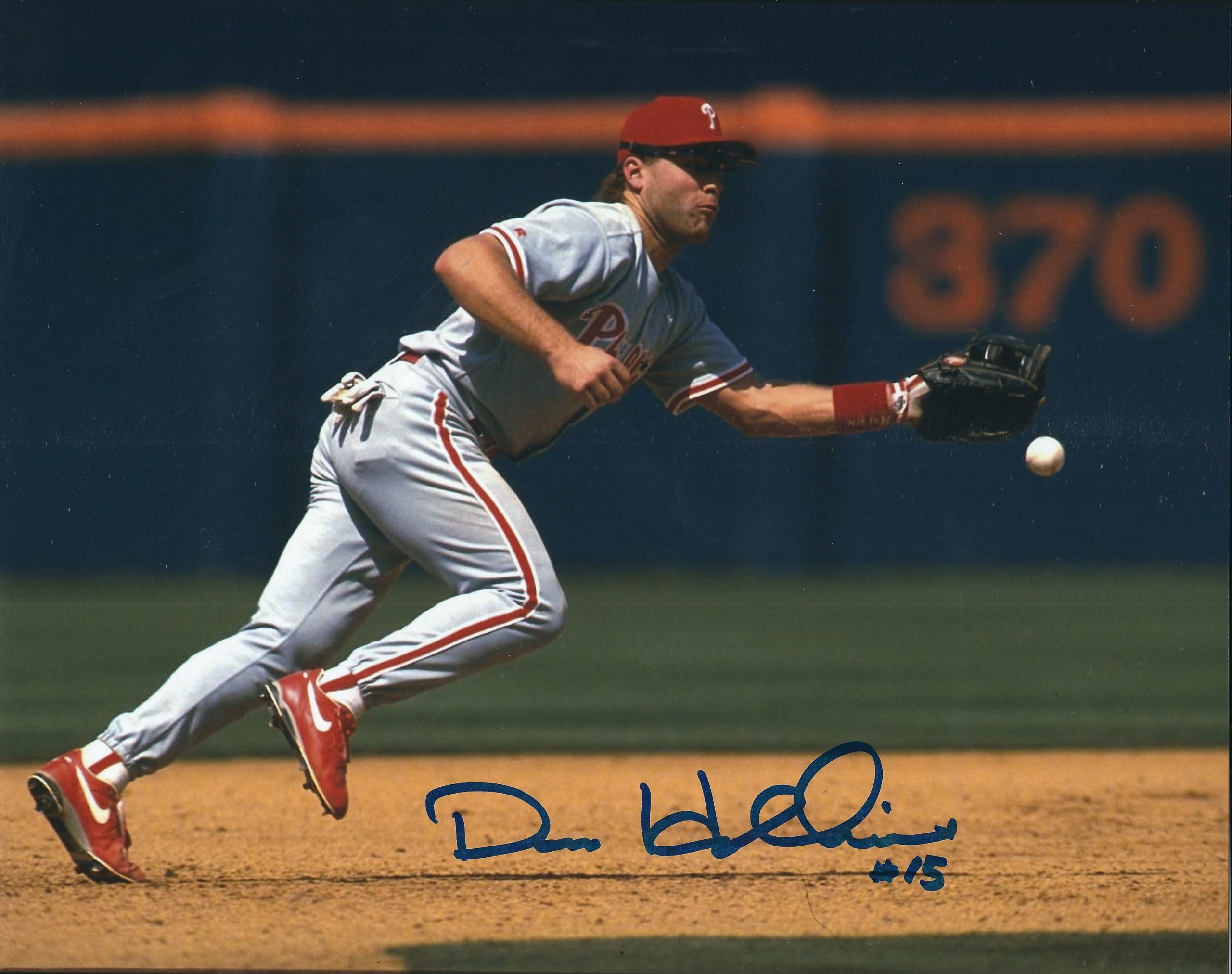 AUTOGRAPHED Dave Hollins Philadelphia Phillies 8x10 Photo - Main