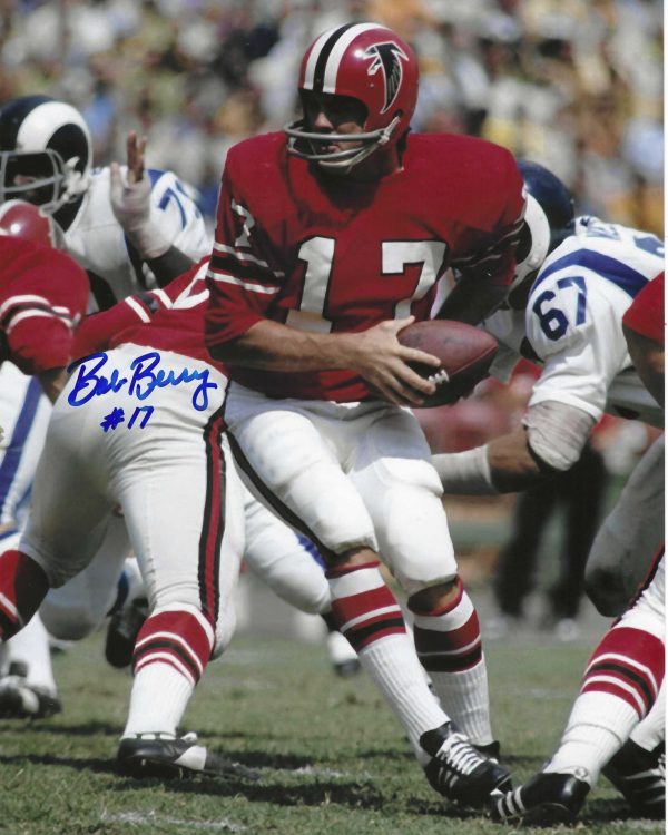 Autographed BOB BERRY 8X10 Atlanta Falcons photo