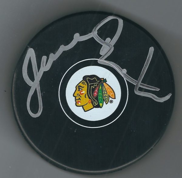 Autographed Joel Quenneville Chicago Blackhawks Hockey Puck