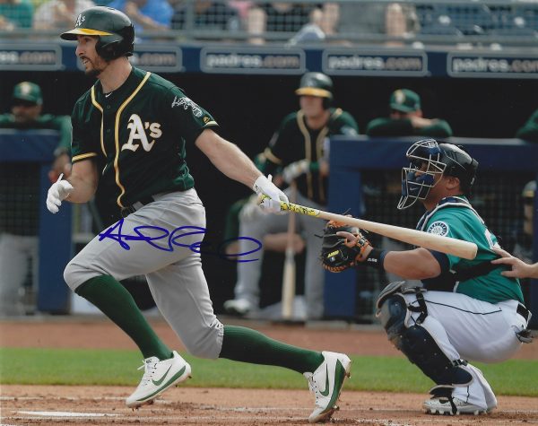 AUTOGRAPHED ADAM ROSALES 8X10 Oakland A's Photo