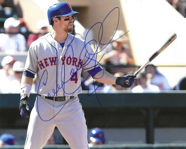 Autographed COLLIN COWGILL 8X10 New York Mets photo with COA