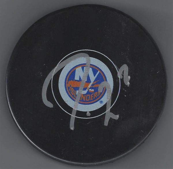 Autographed JORDAN EBERLE New York Islanders Hockey Puck