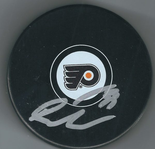 Autographed CALVIN PICKARD Philadelphia Flyers Hockey Puck