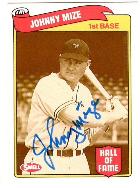 Autographed MICKEY LOLICH 1989 Swell Baseball Greats card - Main Line  Autographs