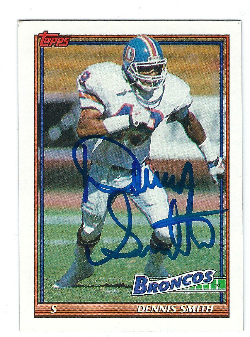 #186 Dennis Smith - Denver Broncos - 1994 Pro Line Live Football