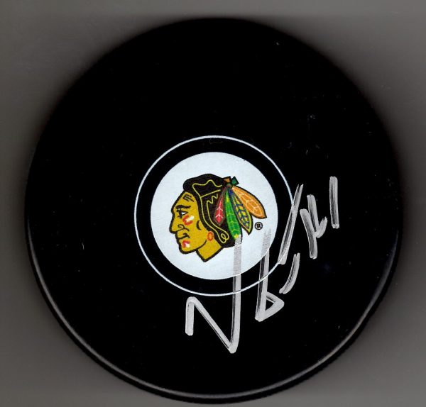 Autographed VIKTOR TIKHONOV Chicago Blackhawks Hockey Puck