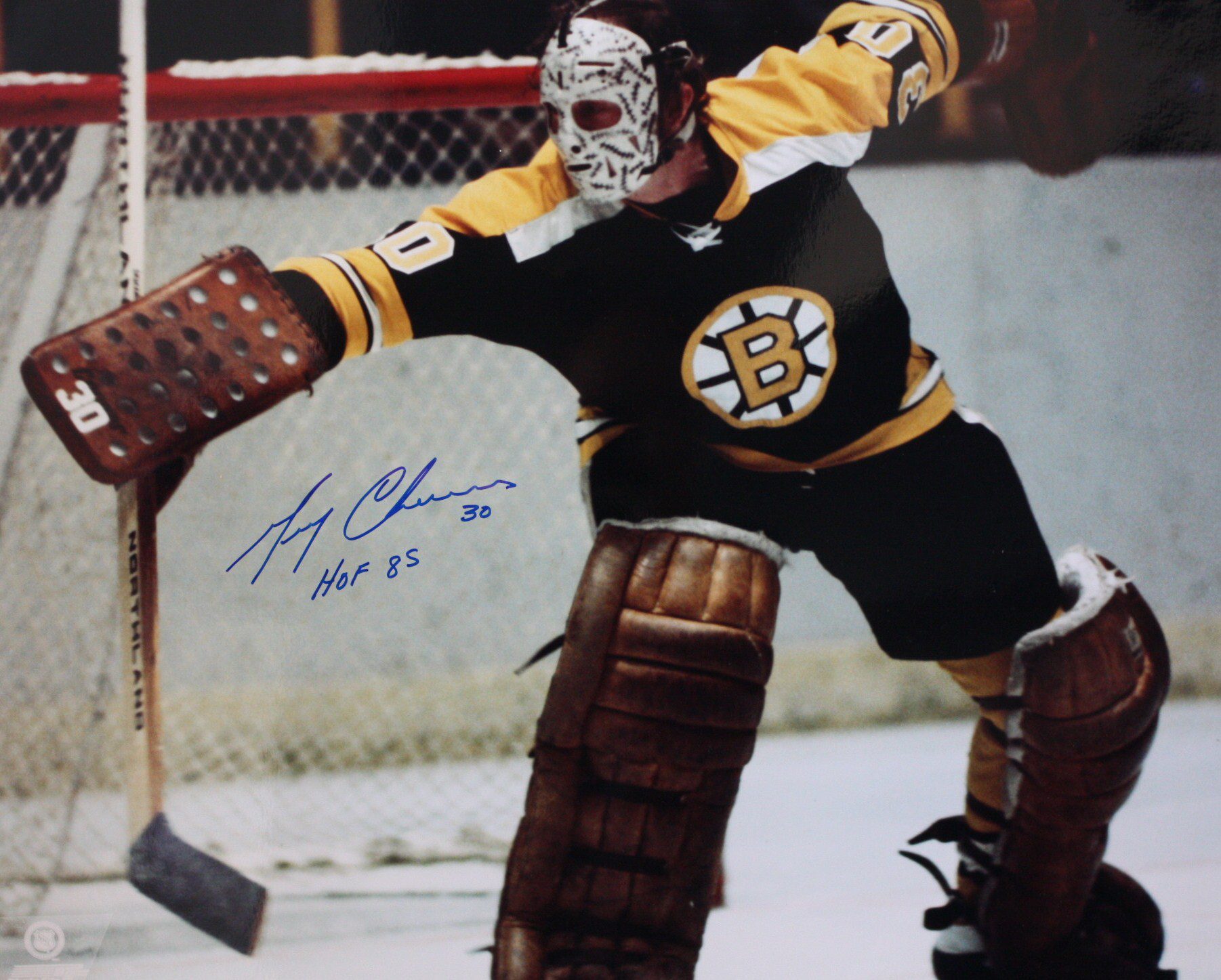 Gerry Cheevers Boston Bruins Autographed 8x10 Photo – Pro Am Sports