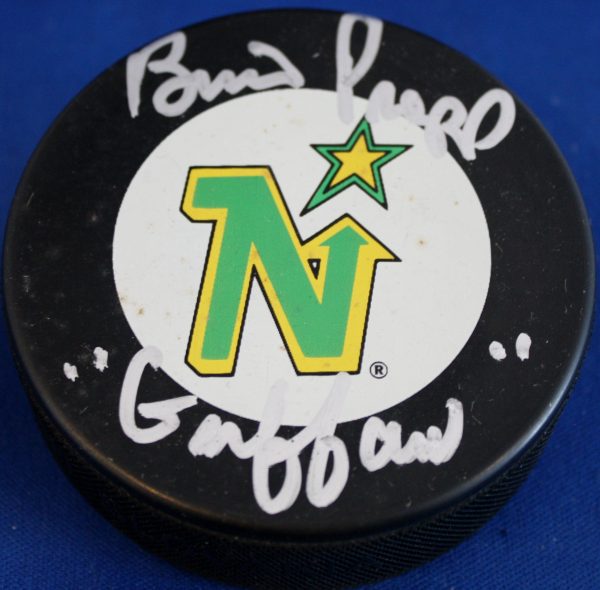 Autographed Brian Propp Minnesota North Stars  Puck