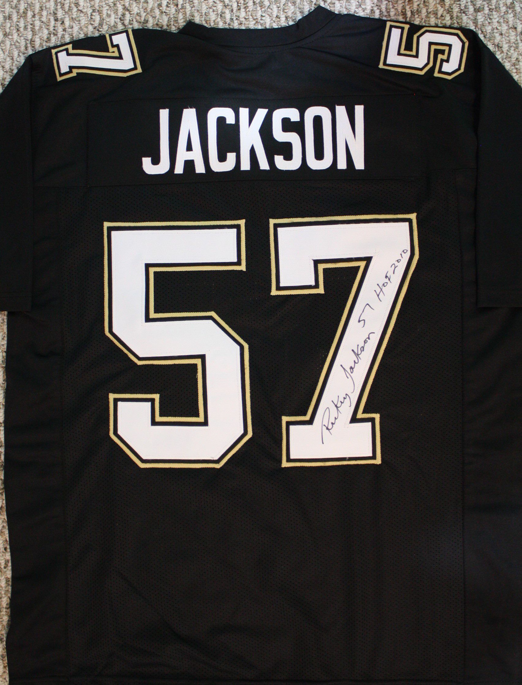 Autographed Rickey Jackson New Orleans Saints Custom Jersey w/ COA ...