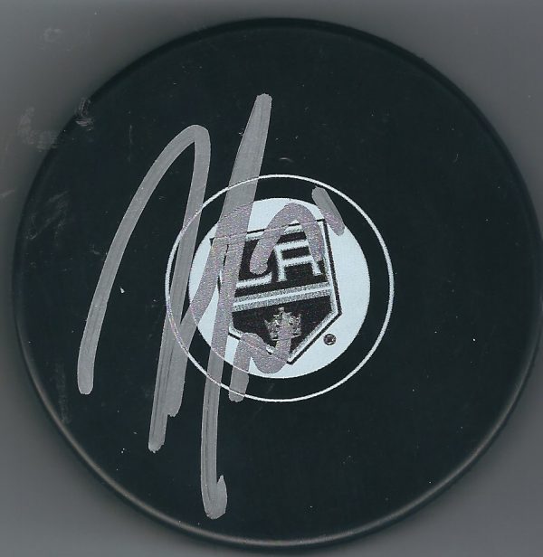 Autographed JORDAN NOLAN Los Angeles Kings Hockey Puck