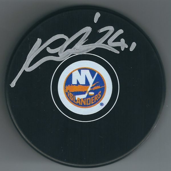 Autographed  JAROSLAV HALAK New York Islanders Hockey Puck