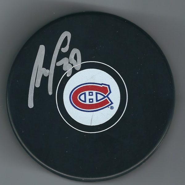 Autographed MIKE CONDON Montreal Canadiens Hockey Puck