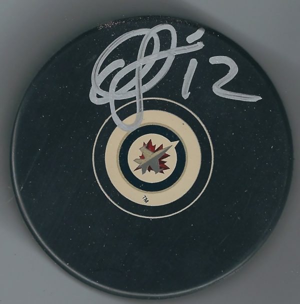 Autographed OLLI JOKINEN Winnipeg Jets Hockey Puck