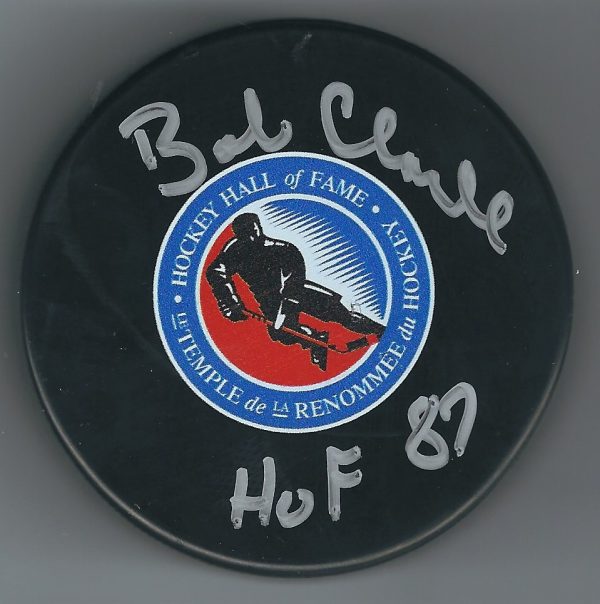 AUTOGRAPHED BOBBY CLARKE Hall of Fame Hockey  Puck