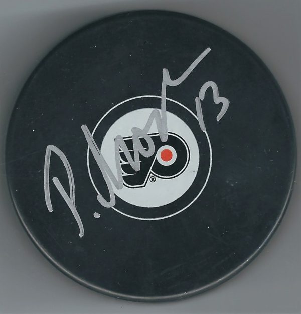 Autographed ROMAN LYUBIMOV Philadelphia Flyers Hockey Puck