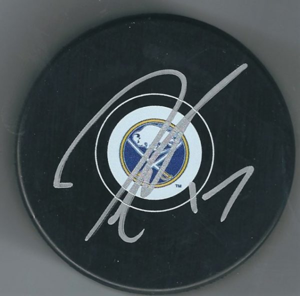 Autographed JORDAN NOLAN Buffalo Sabres Hockey Puck