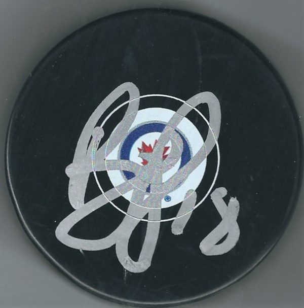 Autographed BRYAN LITTLE Winnipeg Jets Hockey Puck