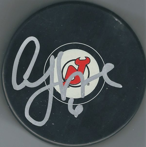 Autographed ANDY GREENE New Jersey Devils Hockey Puck