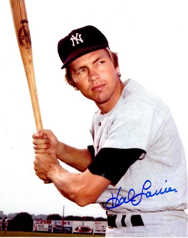 AUTOGRAPHED HAL LANIER  8X10 NEW YORK YANKEES photo