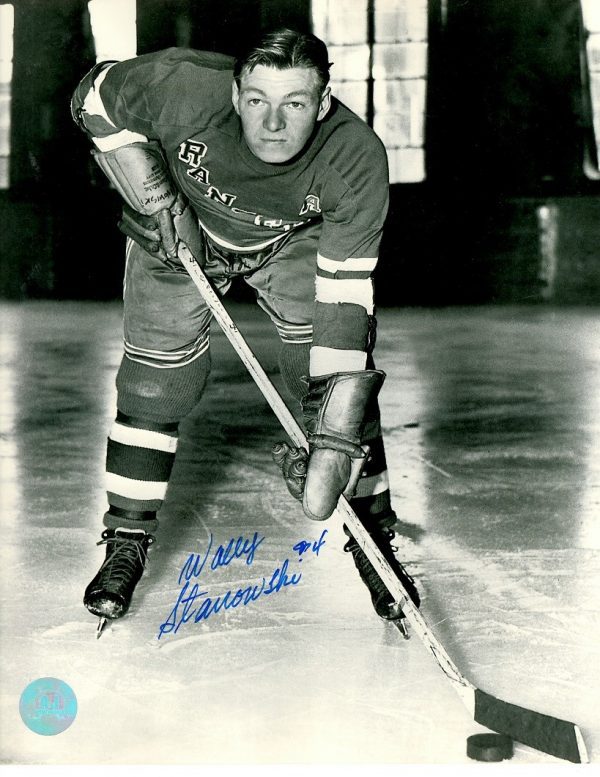 Autographed WALLY STANOWSKI  8X10 New York Rangers Photo