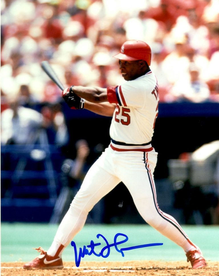 AUTOGRAPHED MILT THOMPSON 8X10 St. Louis Cardinals photo - Main Line ...