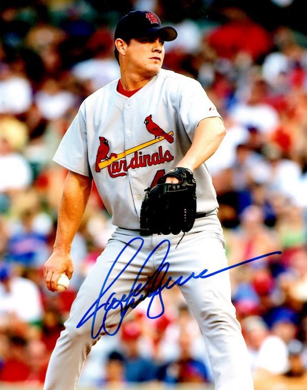 AUTOGRAPHED JASON ISRINGHAUSEN 8X10 St. Louis Cardinals photo