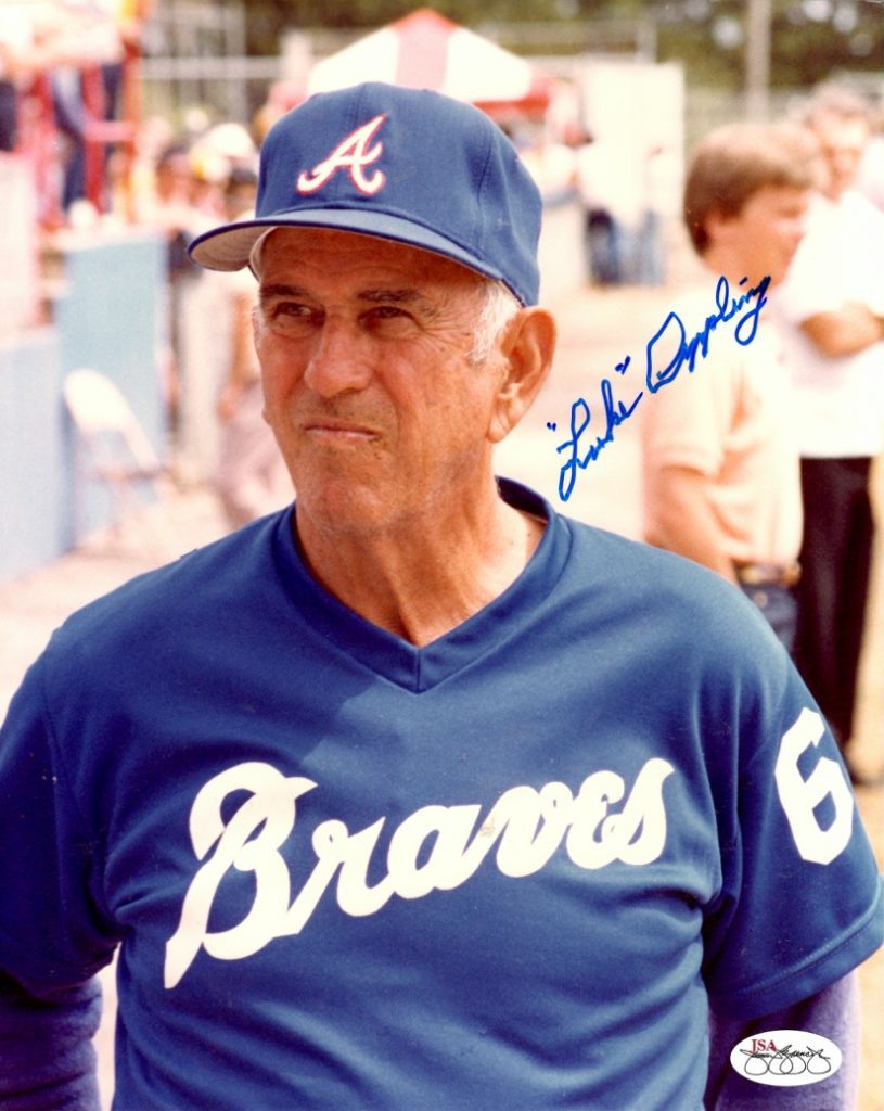 Autographed LUKE APPLING 8x10 Atlanta Braves photo - Main Line Autographs