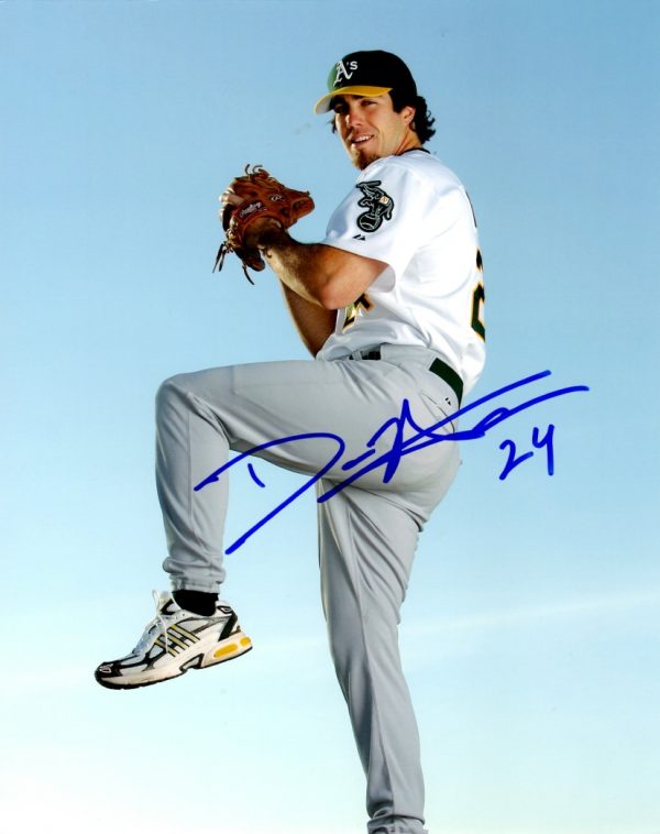 AUTOGRAPHED DAN HAREN 8X10 photo Oakland A's