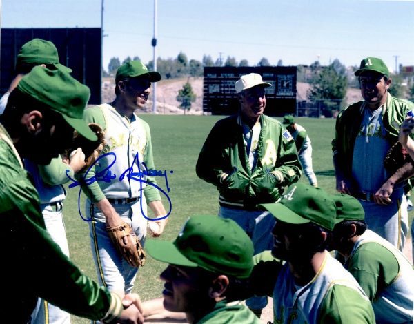 AUTOGRAPHED RICK MONDAY 8X10 Oakland A's Photo