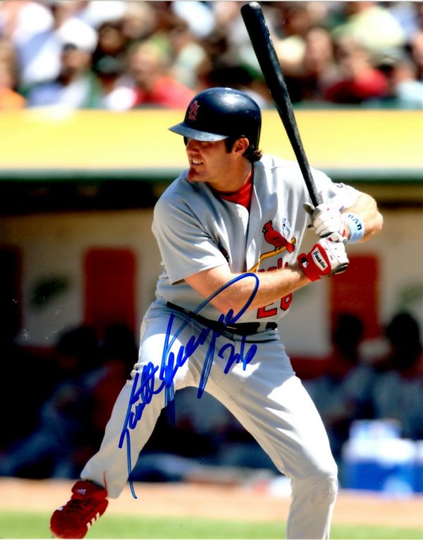 AUTOGRAPHED SCOTT SPIEZIO 8X10 St. Louis Cardinals photo Main Line