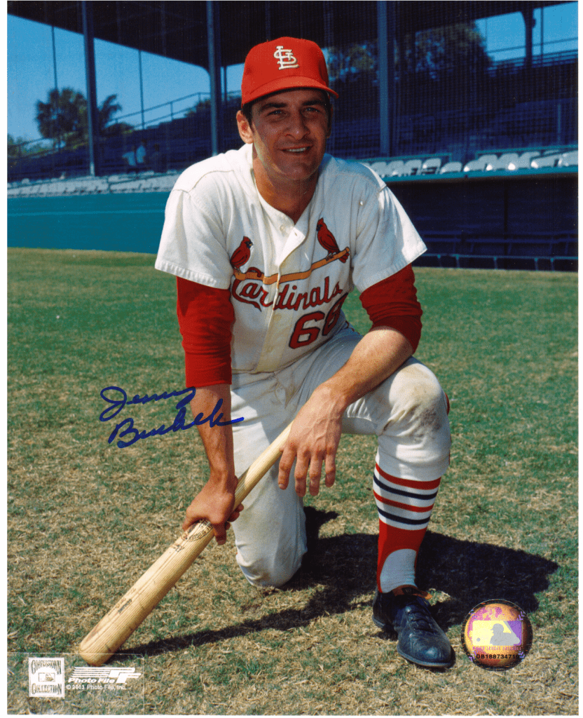 AUTOGRAPHED SIGNED photo JERRY BUCHEK Cardinals - Main Line Autographs